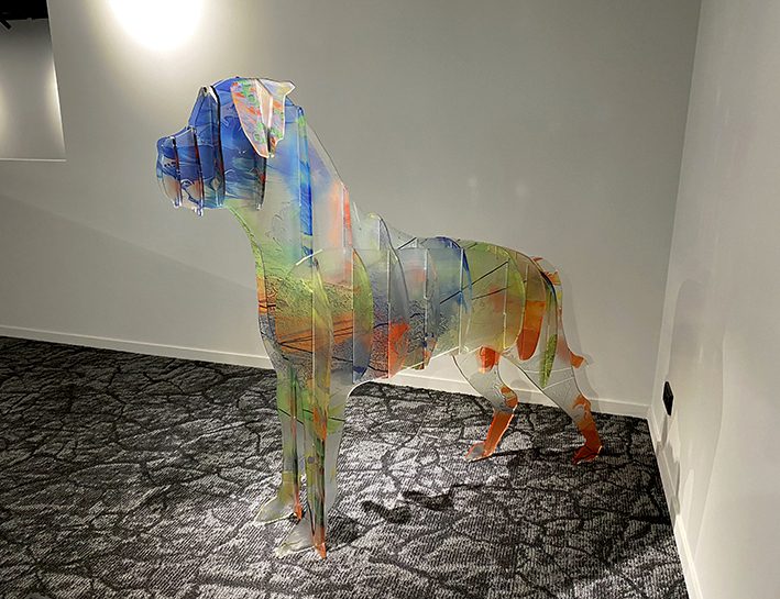 Hond-contour plexiglas - acrylaat kunstwerk
