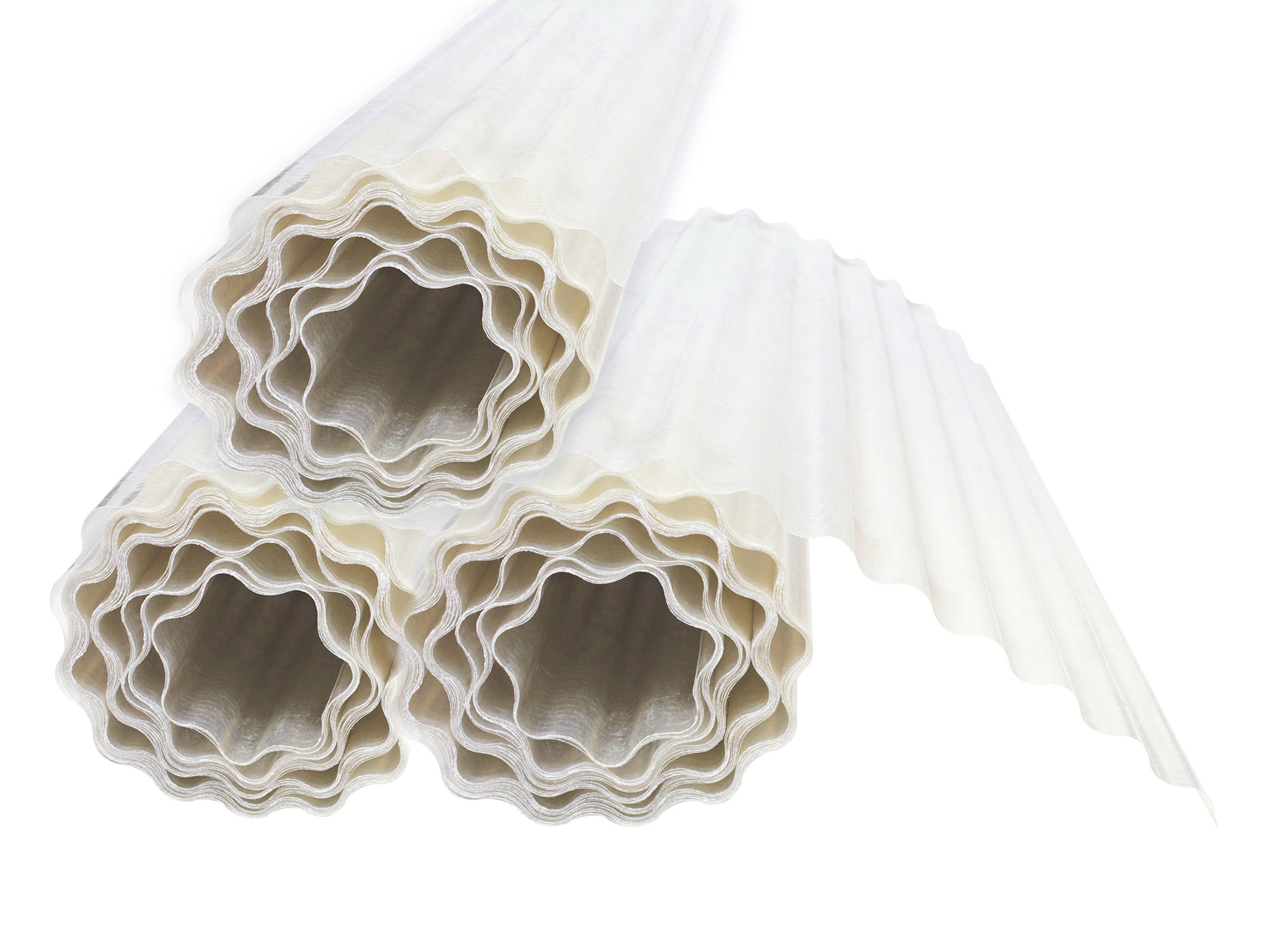 Polyester golfplaat op rol-overkappingen en serres-hoogwaardig polycarbonaat-dakoplossingen